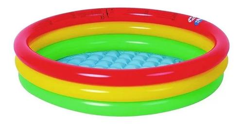 Pelotero Inflable Con 100 Pelotas Para Bebes Niños Premium Amarillo Rojo Y Verde 5