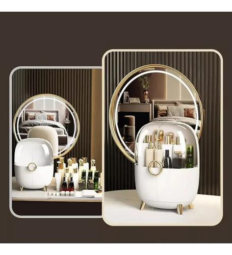 Organizador Porta Maquillaje Cosmeticos Make Up Capsula Gde Natural 4