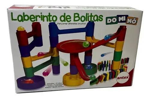 Juego Laberinto De Bolitas Domino Antex 3347 Color Multicolor