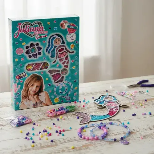 Kit Bijou Arma Pulseras Y Collares Sirena 500 Piezas Juliana 2