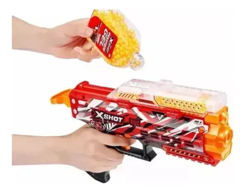 Pistola Lanza Hidrogel Hyper Gel Stinger 3000 Bolitas X Shot Roja 3