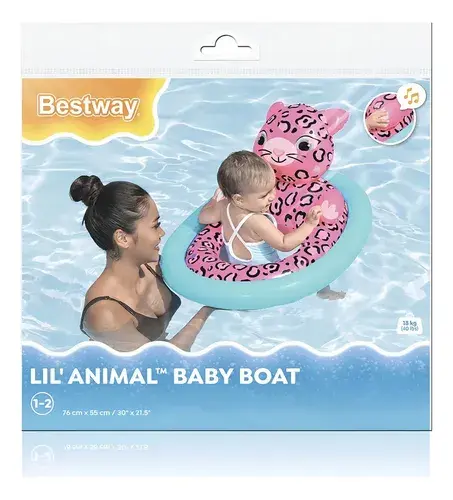 Asiento Flotador Para Bebe Inflable Animalitos C Pasa Pierna 3