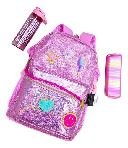 Mochila Escolar Unicornio Rosa Infantil Nena Primaria Grande 11