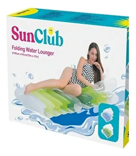 Colchoneta Inflable 2 En 1 Para Pileta Sillon Plegable Color Verde 3