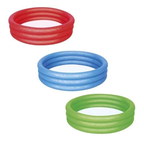 Pileta Inflable 3 Aros Bestway 122 X 25cm 140 Litros Rojo 4