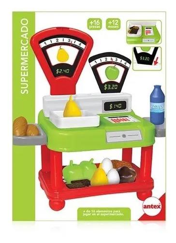 Juego Supermercado Con Balanza Y Accesorios Comidas Completo
