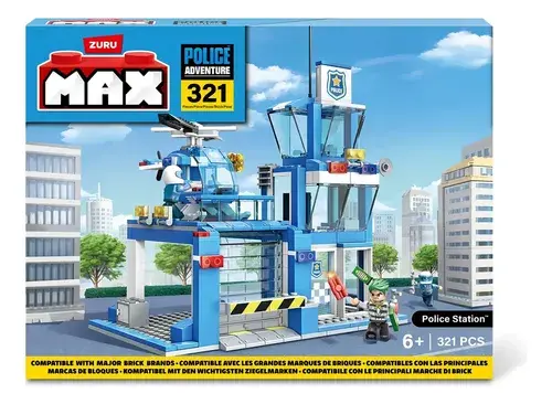 Bloques De Construcción Zuru Max Estación De Policía Con 321 Piezas Estacion De Policias 2