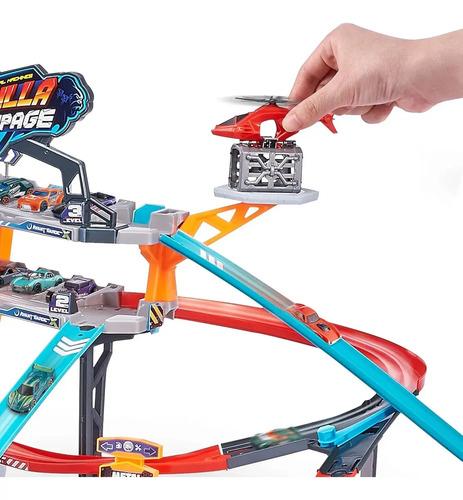 Pista De Autitos Enorme Gigante Gorila Attack Metal Machine Azul 10
