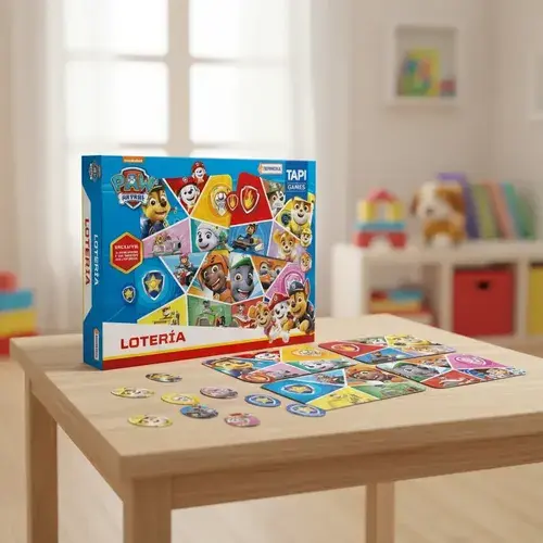 Juego De Mesa Loteria Paw Patrol Para Familia Bingo Imagenes 3