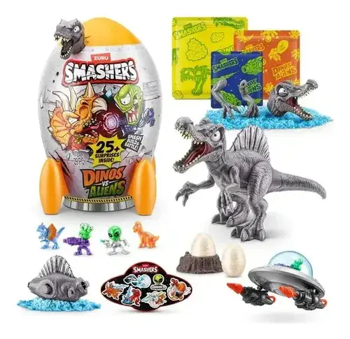 Smashers Dinos Vs Alliens Cohete + 25 Sorpresas Dinosaurios 3