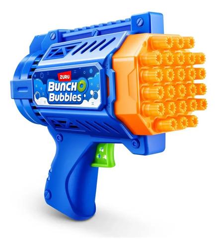 Pistola De Burbujas Motorizada Mini Zuru Lanzador Burbujero Azul 3