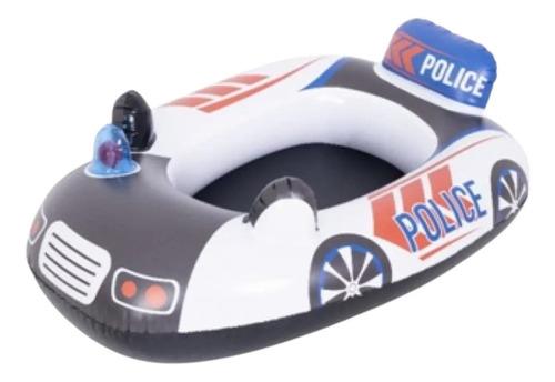 Bote Inflable Salvavida Auto Flotador Pileta Playa 35281 Color Blanco