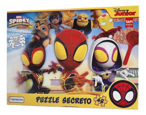 Rompecabezas Spidey Incluye Lupa 48 Piezas Tapimovil Puzzle 2