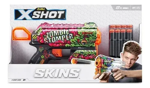 Pistola Lanza Dardos X Shot Skins Flux Con 8 Dardos Juguete 8