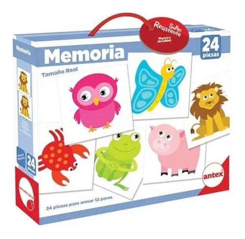 Juego De Memoria Valija Didactica 24 Piezas Aprender Antex 