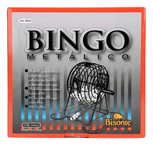 Bingo Bolillero Metálico 90 Bolillas Numeradas Bisonte 4