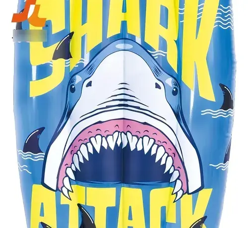Tabla Barrenadora Inflable Tiburon Shark Pileta Niño Verano 2