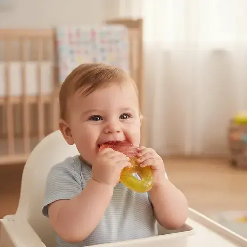 Mordillo Refrigerante Para Bebés Varios Modelos Baby Gus Rosa Helado 3