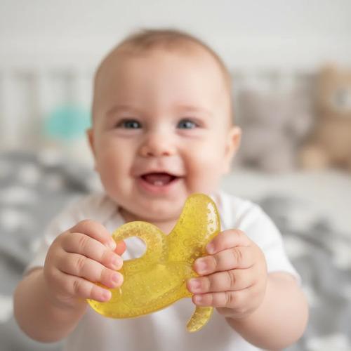Mordillo Refrigerante Para Bebés Varios Modelos Baby Gus Amarillo Banana 3