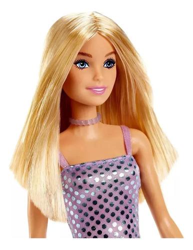 Combo Muñeca Barbie Glitz 30 Cm Original Mattel + Auto Rosa 7