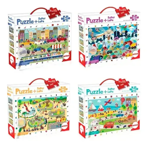 Puzzle Rompecabeza Gigante 36 Piezas Más Lupa Antex 3033 4