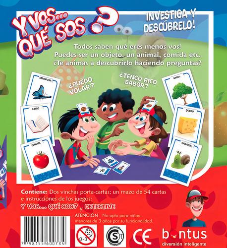 Juego De Cartas Y Vos Quién Sos? Bontus Español 2-6 Jugadores 3