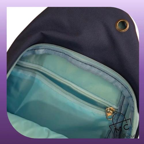 Bolso Cruzado Deportivo Quemoda Poliéster Azul Bandolera Afa 3,5l Argentina 6