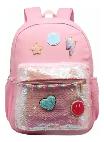 Mochila Escolar Unicornio Rosa Infantil Nena Primaria Grande 2