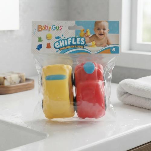 Set De 2 Chifles De Auto Diversion En El Agua Baby Gus Multicolor