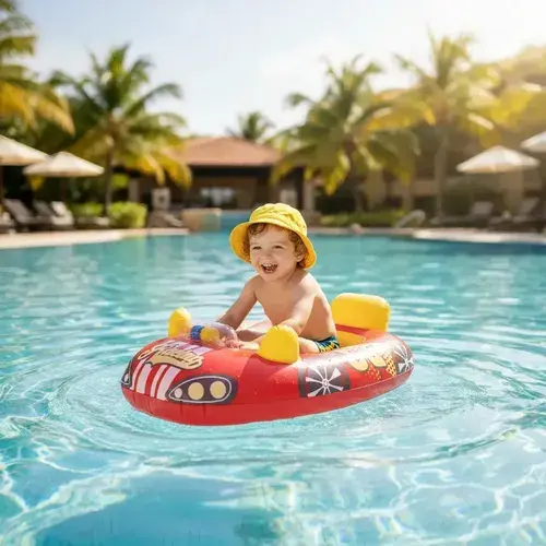 Bote Inflable Salvavidas Coche Policia Flotador Pileta Playa Auto Carreras