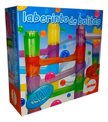 Juego De Mesa Laberinto De Bolitas Cristalino Antex Original Multicolor