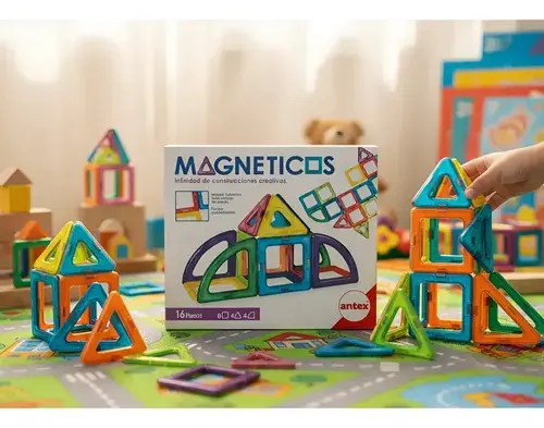 Magnéticos Para Armar Construir X 16 Piezas Antex