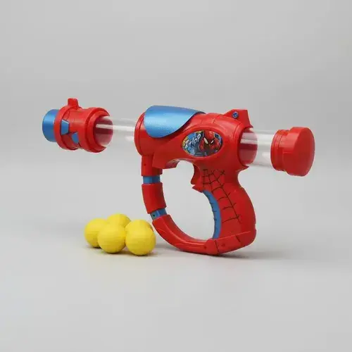 Pistola Lanza Pelotas De Juguete Spiderman Lanzador Spidey Spider Man 6
