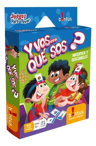 Juego De Cartas Y Vos Quién Sos? Bontus Español 2-6 Jugadores 2