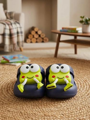 Sandalias Verano De Goma Para Niños De Ranita Azul Sandalias Verano De Goma Con Rana Azul 29