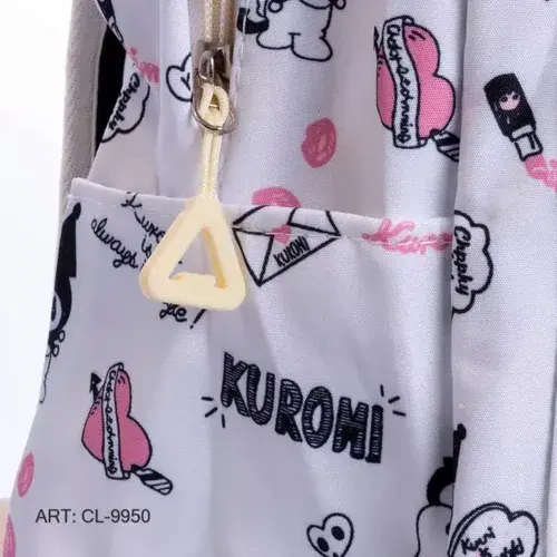 Combo Mochila + Cartuchera Escolar Colegio Nena Nene Kuromi 3
