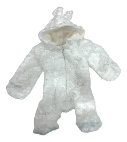 Enterito Bebé Piel Con Polar Interior Muy Abrigado Conejito 5