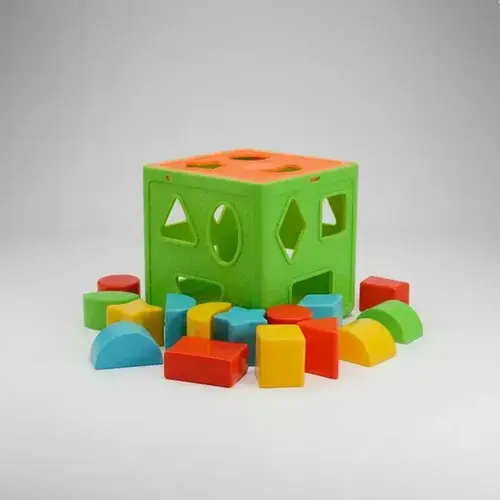Juguete Cubo Didactico Con Encastres Duravit Primeras Formas Los Niños Desarrollan La Motricidad Fina, Aprenden A Reconocer Formas Y Colores Multicolor 4