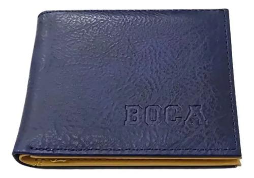 Billetera De Hombre Boca Juniors De Cuero Licencia Oficial 15