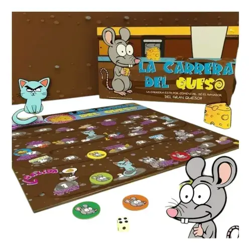 La Carrera Del Queso Juego De Mesa Tablero + Fichas Yuyu 4