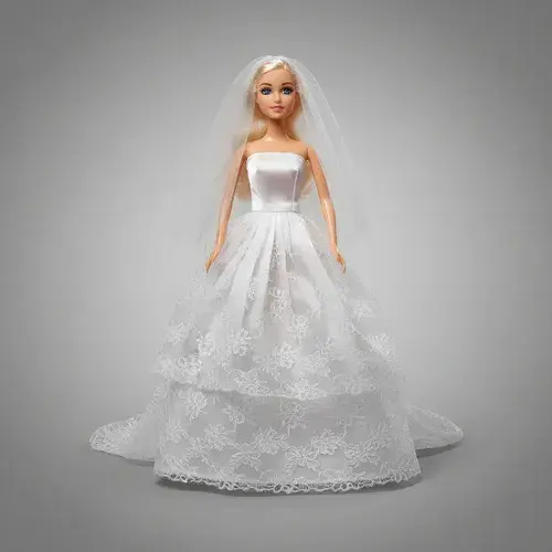 Muñeca Tiny Novia 30 Cm Con Accesorios Sebigus 3