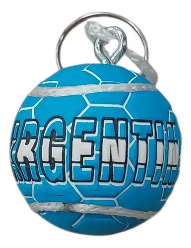 Llavero De Pelota De Argentina Accesorio Deportivo Resistent Azul Claro 3