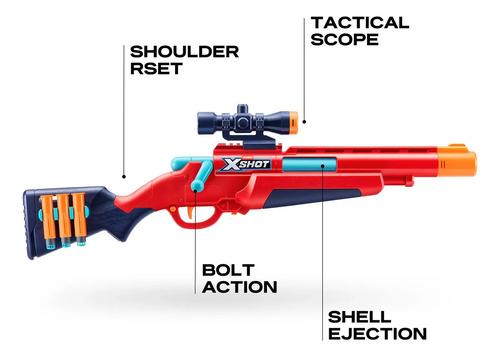 X-shot Rifle Excel Ejector Shell 7965 36875 Rojo (con Detalles Naranja Y Turquesa) 3