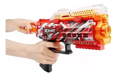 Pistola Lanza Hidrogel Hyper Gel Stinger 3000 Bolitas X Shot Roja 8