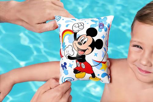 Bracitos Mickey Mouse Flotador Inflable Pileta Playa Niños Blanco 3