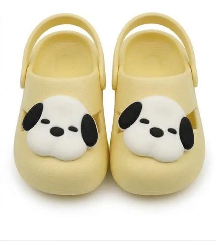 Sandalias De Verano De Goma Para Niños De Perrito Amarillo Sandalias De Verano De Goma Para Niños Perrito 28-29