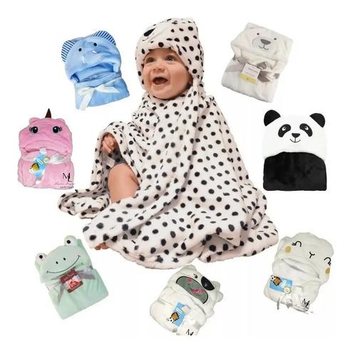 Frazada Infantil Con Capucha De Animales Bebe Manta Flannel 7