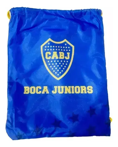 Poncho Toallon Infantil Futbol + Mochila Verano Playa Color Azul Boca 1 7