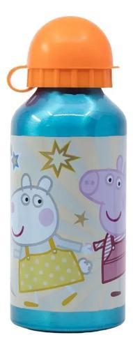 Botella De Aluminio Peppa Pig 400 Ml Agua Bebidas Verano 3