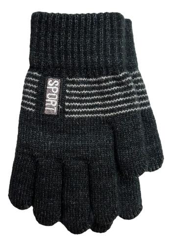 Guantes Infantiles Largos Para Niños Invierno Abrigado Rayas 10